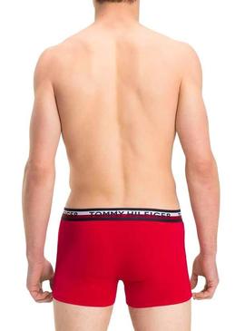 Pack Calzoncillos Tommy Hilfiger Trunk Rojo Hombre