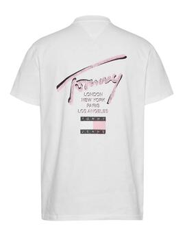Camiseta Tommy Jeans   Sign City blanco para hombre 