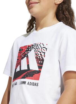 J CAMO LOGO TEE     BLANCO