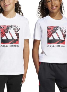 J CAMO LOGO TEE     BLANCO