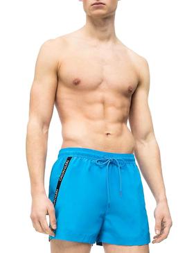 Bañador Calvin Klein Drawstring Azul Hombre