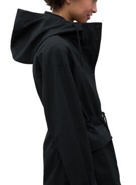 Cazadora  Ecoalf Tabur negro para mujer 