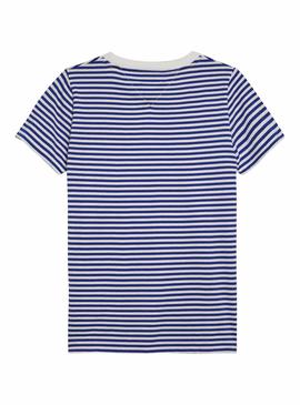 Camiseta Tommy Jeans Sailor Stripes Azul Mujer