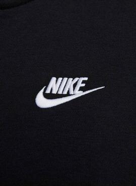 Sudadera Nike Club Fleece negro para mujer y hombre