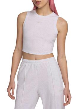 Top Nike Sportswear gris para mujer
