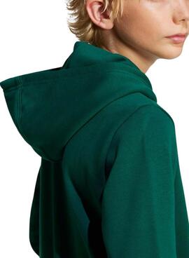 Sudadera Adidas Trefoil verde para niña y niño