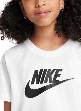 Camiseta Nike Sportswear blanco para niña