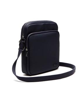 Bolso Lacoste M Flat Negro Hombre