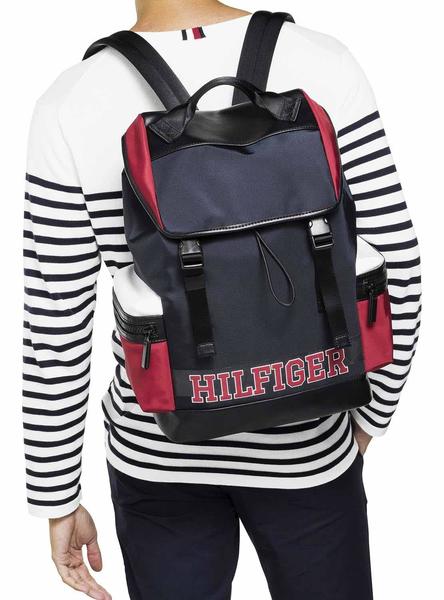 Mochila Tommy Varsity Marino Hombre