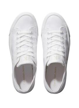 Zapatillas Calvin Klein Jeans Flatform Low blanco para mujer 