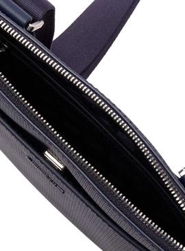 Bolso Lacoste Chantaco Piel Marino Hombre