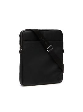 Bolso Lacoste Gael L Flat Negro Hombre