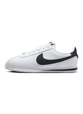 Zapatillas Nike Cortez kids blanco negro para niño y niña