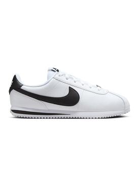 Zapatillas Nike Cortez kids blanco negro para niño y niña