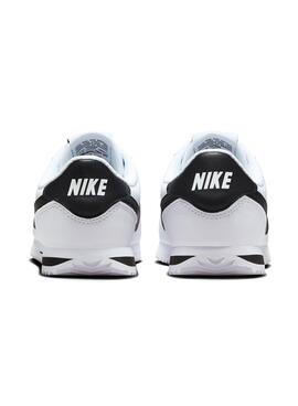 Zapatillas Nike Cortez kids blanco negro para niño y niña