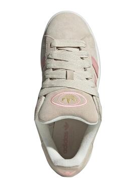 Zapatillas Adidas Campus 00S Beige y rosa para mujer