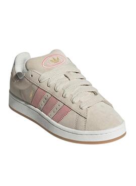 Zapatillas Adidas Campus 00S Beige y rosa para mujer