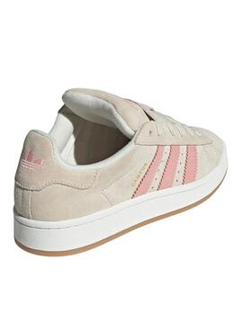 Zapatillas Adidas Campus 00S Beige y rosa para mujer