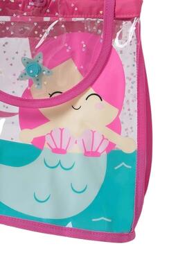 Mochila Mayoral playa sirena rosa para niña