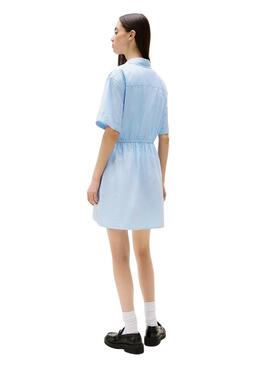 Vestido  Tommy Jeans Shirt azul para mujer 
