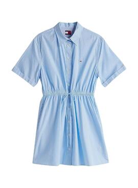 Vestido  Tommy Jeans Shirt azul para mujer 