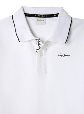 Polo Pepe Jeans Henry blanco para niño