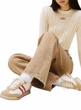 Zapatillas Tommy Jeans Retro Runner  blanco para mujer 