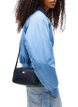 Bolso  Tommy Jeans Convertible Camara  marino para hombre 