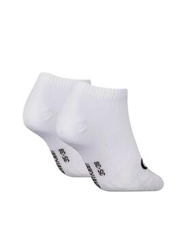 Pack de calcetines Calvin Klein Sneaker Monogram blanco para mujer