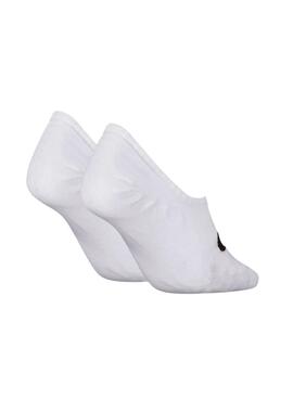 Pack de calcetines Calvin KleinFootie High Cut blanco para mujer