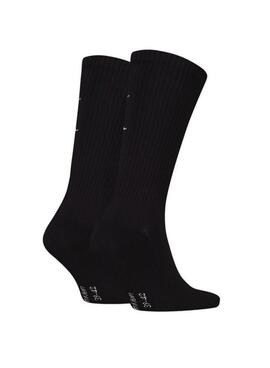 Pack de calcetines Calvin Klein Monogram negro para hombre