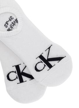 Pack de calcetines de Calvin Klein Footie High Cut negro para hombre