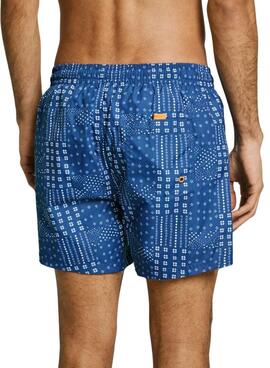 Bañador Pepe Jeans Patchwork azul para hombre
