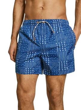 Bañador Pepe Jeans Patchwork azul para hombre