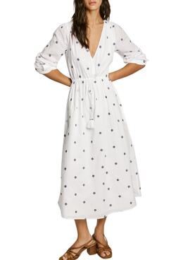 Vestido Pepe Jeans Deal blanco para mujer