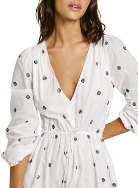 Vestido Pepe Jeans Deal blanco para mujer