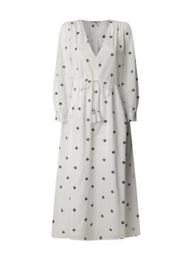 Vestido Pepe Jeans Deal blanco para mujer