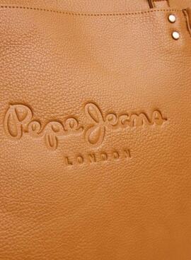 Bolso Pepe Jeans Bellamie marrón para mujer
