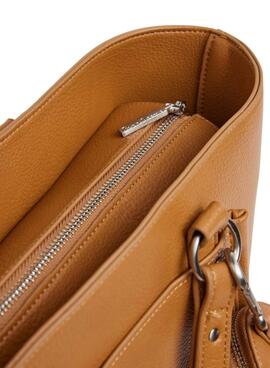 Bolso Pepe Jeans Bellamie marrón para mujer