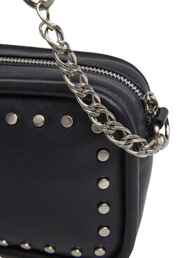 Bolso Pepe Jeans Brianae tachuelas negro para mujer