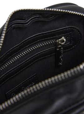 Bolso Pepe Jeans Brianae tachuelas negro para mujer