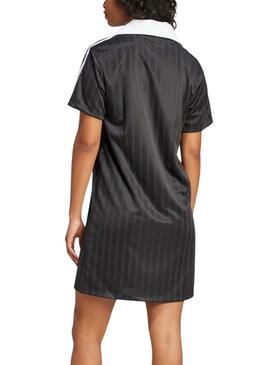 V-NECK SS DRESS     NEGRO