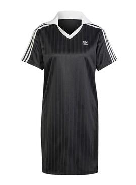 V-NECK SS DRESS     NEGRO