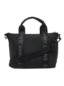 Bolso Tommy Jeans Mini Tote en negro para mujer 