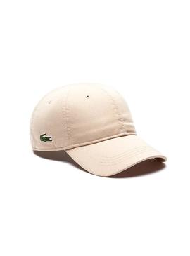 Gorra Lacoste Basica Beige Hombre Mujer