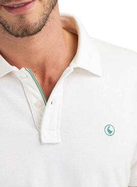 Polo El Ganso básico blanco para hombre