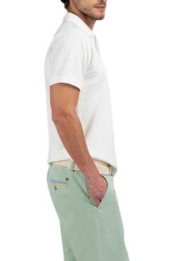 Polo El Ganso básico blanco para hombre