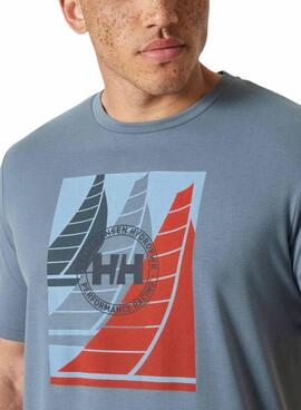 Camiseta Helly Hansen Race azul para hombre