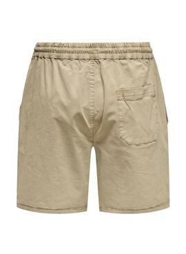 Bermudas Only Stel beige para hombre