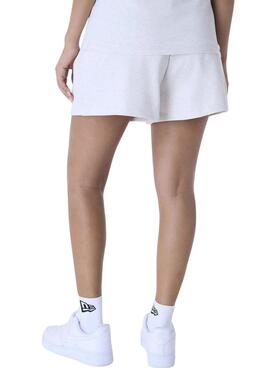 Pantalón Corto New Era LA Dodgers Essential gris para mujer